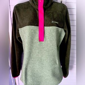 Columbia fleece jacket/ sweater .  Women’s M